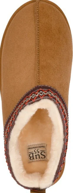 Sub55 Home Collection Pantoffels Dicht Cognac New