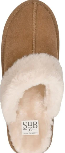 Sub55 Home Collection Pantoffels Open Cognac Hot