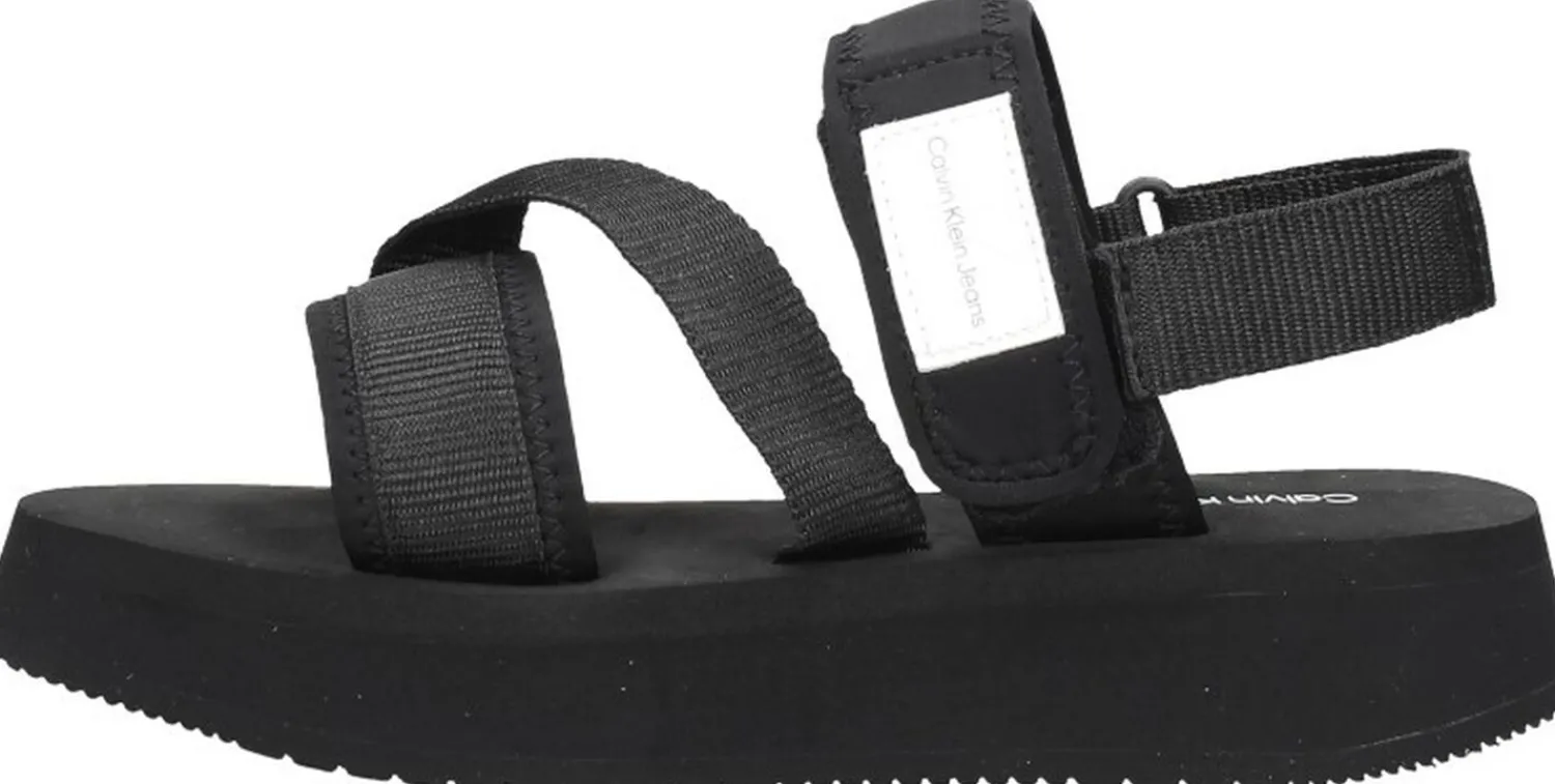 Calvin Klein Prefresato Sandal Badge Zwart Best