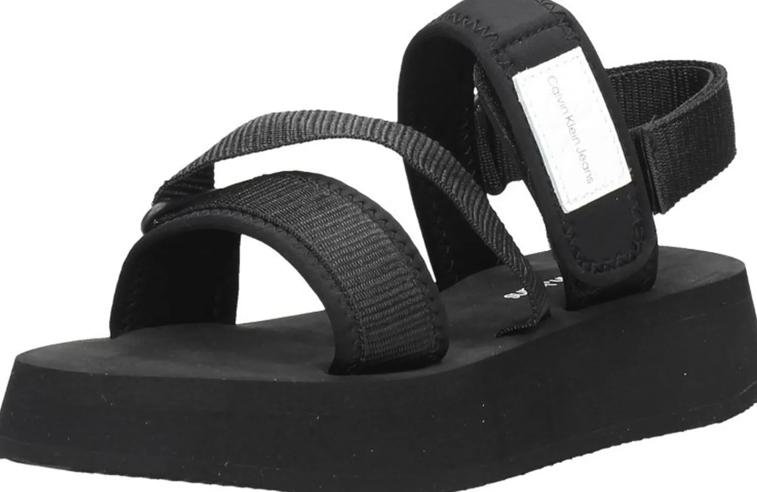 Calvin Klein Prefresato Sandal Badge Zwart Best