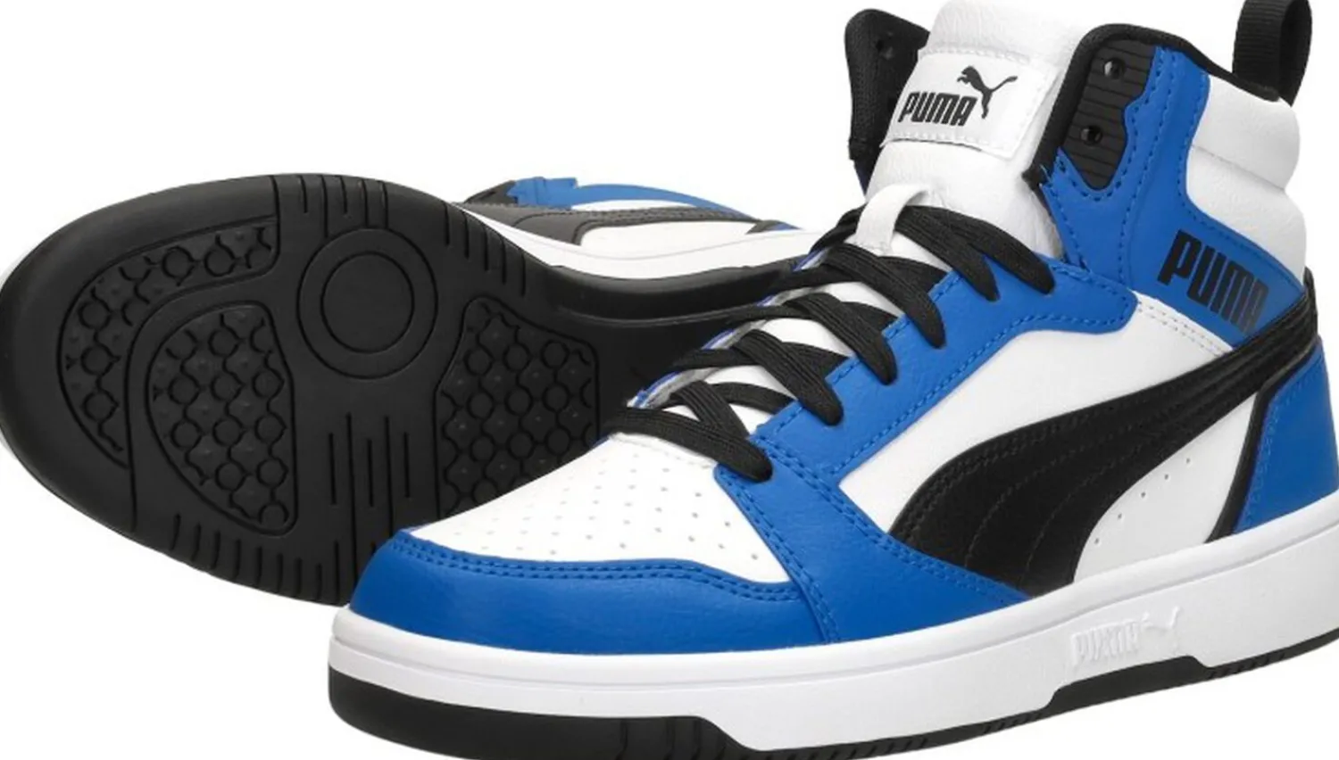 Puma Rebound V6 Mid Jr Kobalt blauw Clearance