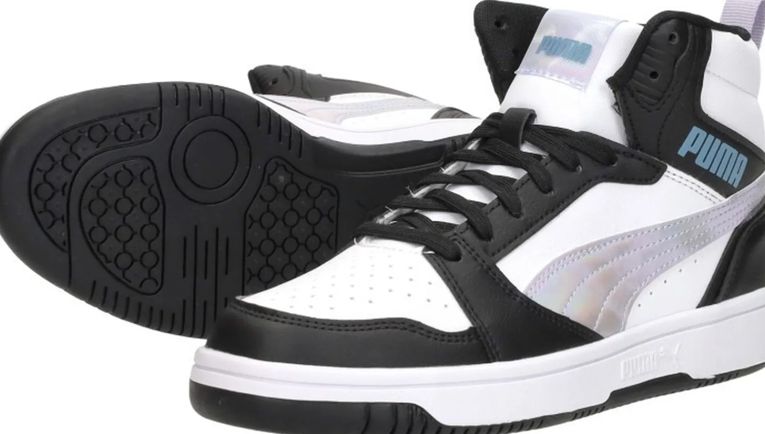 Puma Rebound V6 Mid JR Zwart Fashion
