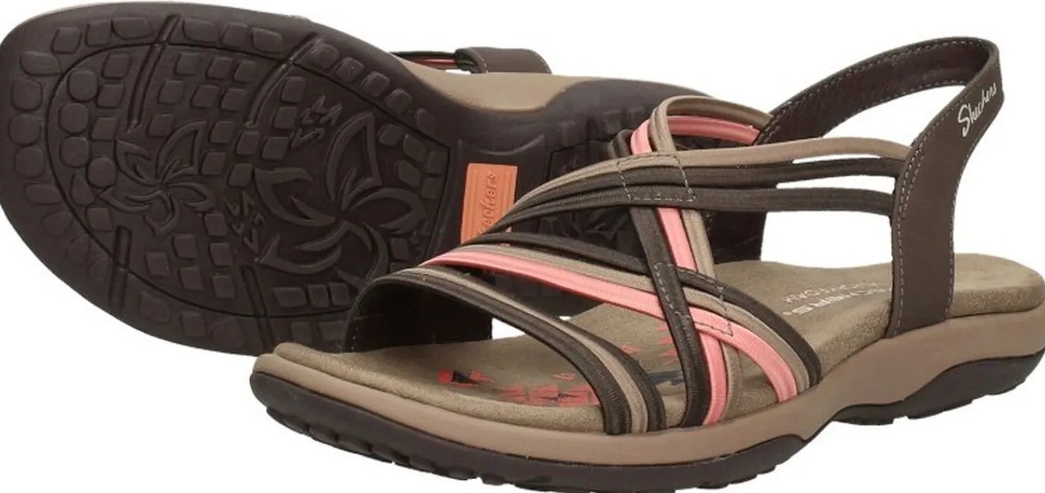 Skechers Reggae Slim - Simply Stretch Donkerbruin Sale