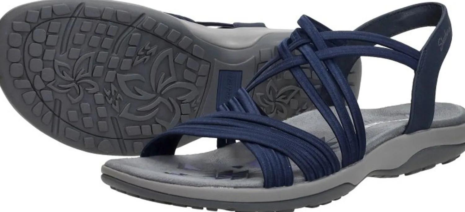 Skechers Reggae Slim - Sunnyside Blauw Clearance