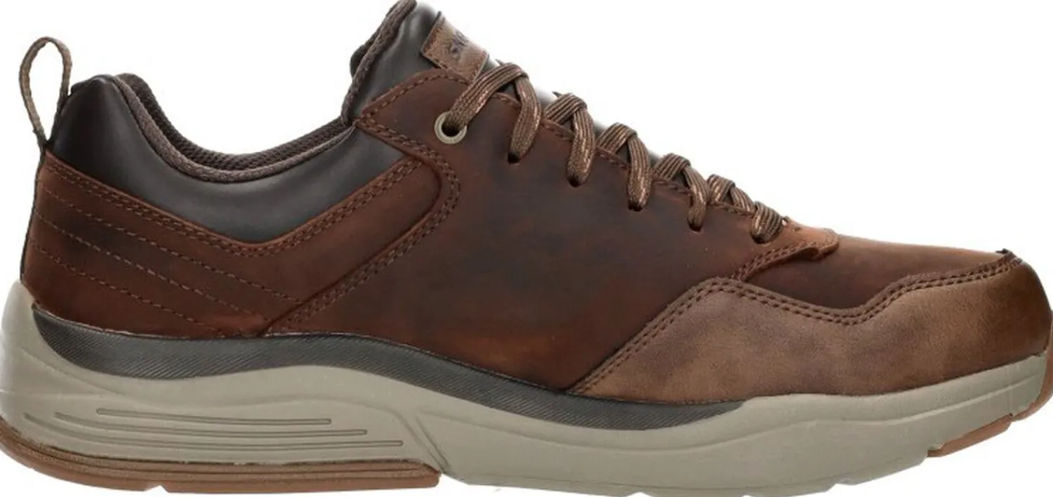 Skechers Relaxed Fit: Benago - Hombre Donkerbruin Hot
