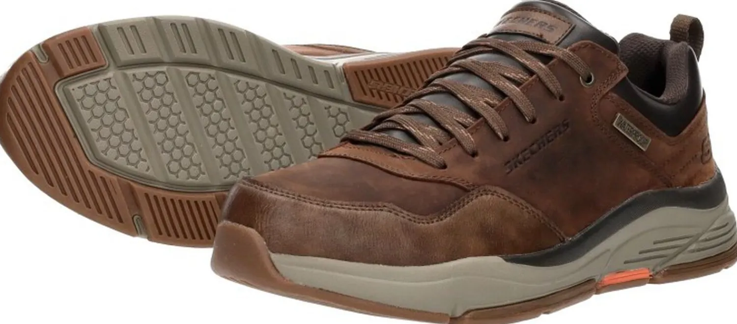 Skechers Relaxed Fit: Benago - Hombre Donkerbruin Hot