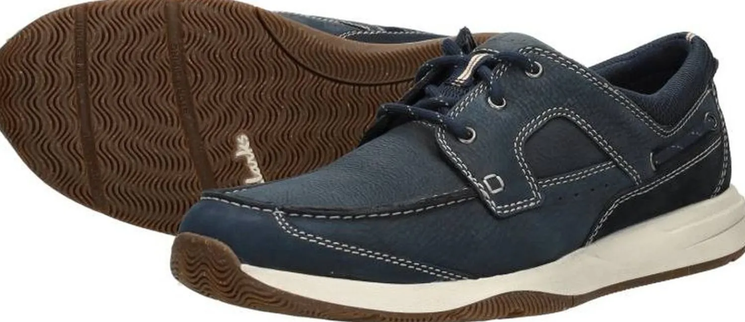 Clarks Sailview Lace Blauw Fashion