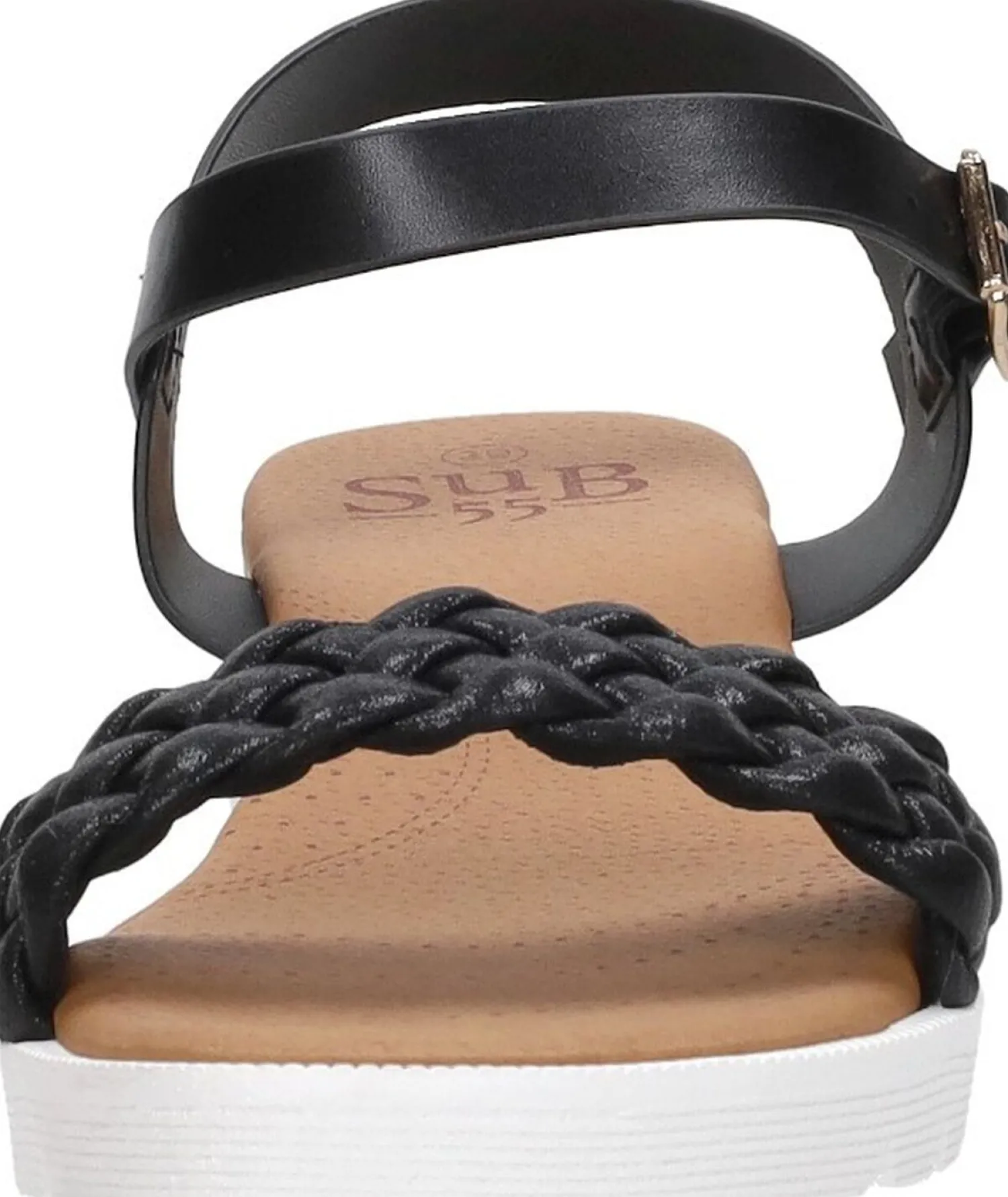 Sub55 Sandalen Hak Zwart Best