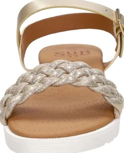 Sub55 Sandalen Hak Goudkleur Best
