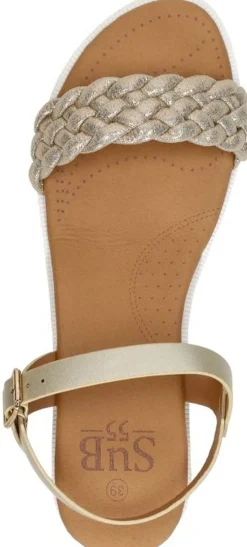 Sub55 Sandalen Hak Goudkleur Best