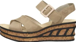 Rieker Sandalen Hak Beige Sale