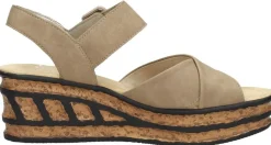 Rieker Sandalen Hak Beige Sale