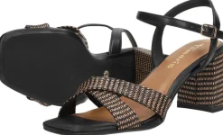 Tamaris Sandalen Hak Zwart Clearance