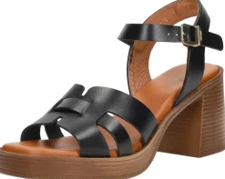 Red Rag Sandalen Hak Zwart Sale