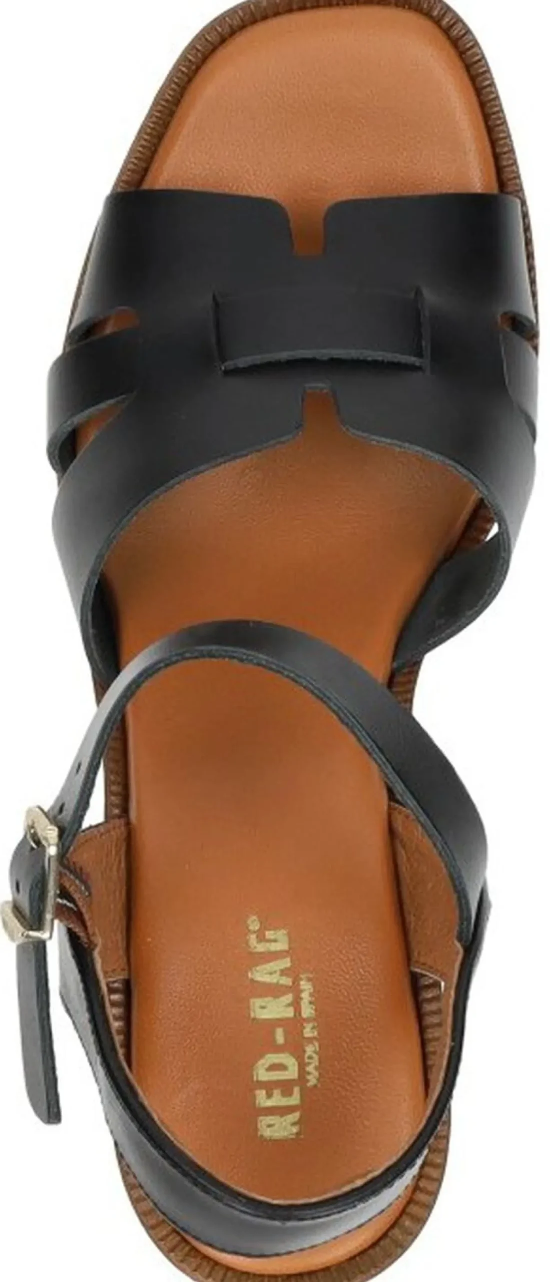 Red Rag Sandalen Hak Zwart Sale
