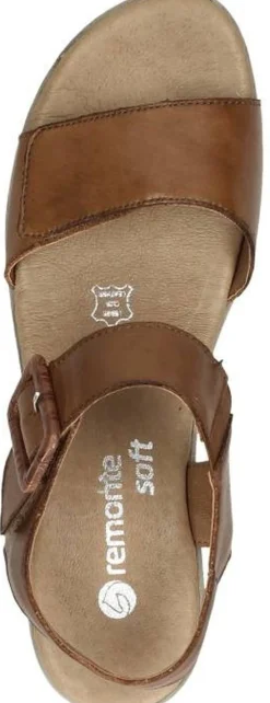 Remonte Sandalen Hak Cognac Clearance