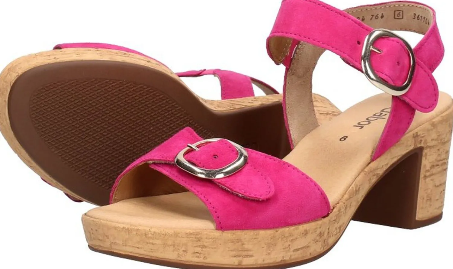 Gabor Sandalen Hak Roze Discount