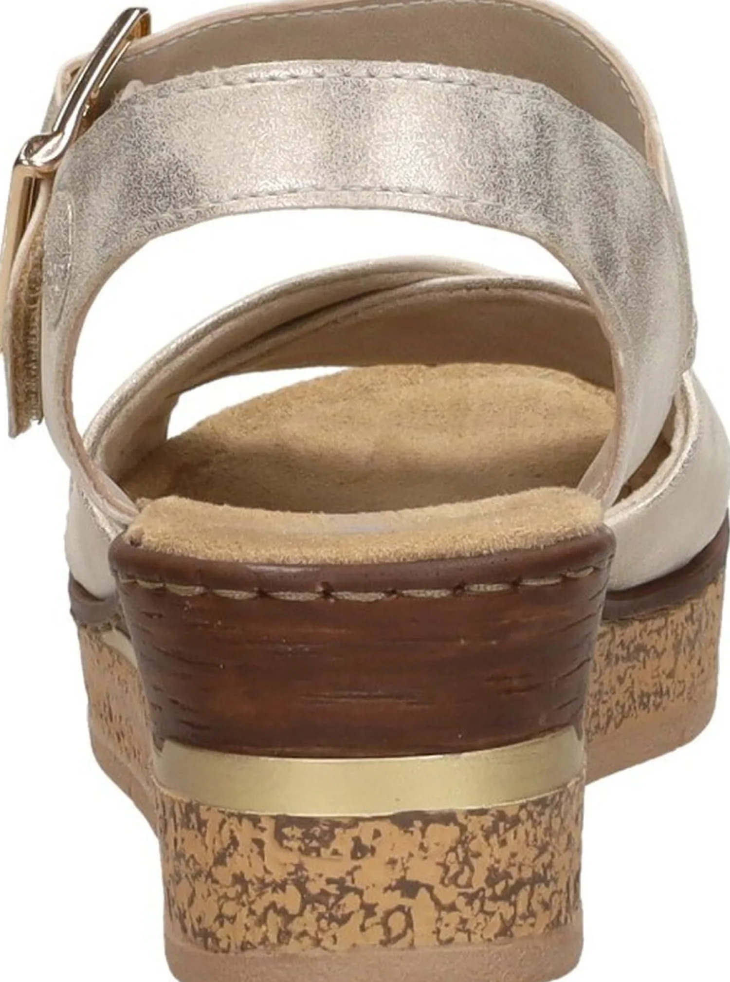 Rieker Sandalen Hak Goudkleur Discount