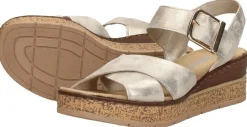 Rieker Sandalen Hak Goudkleur Discount