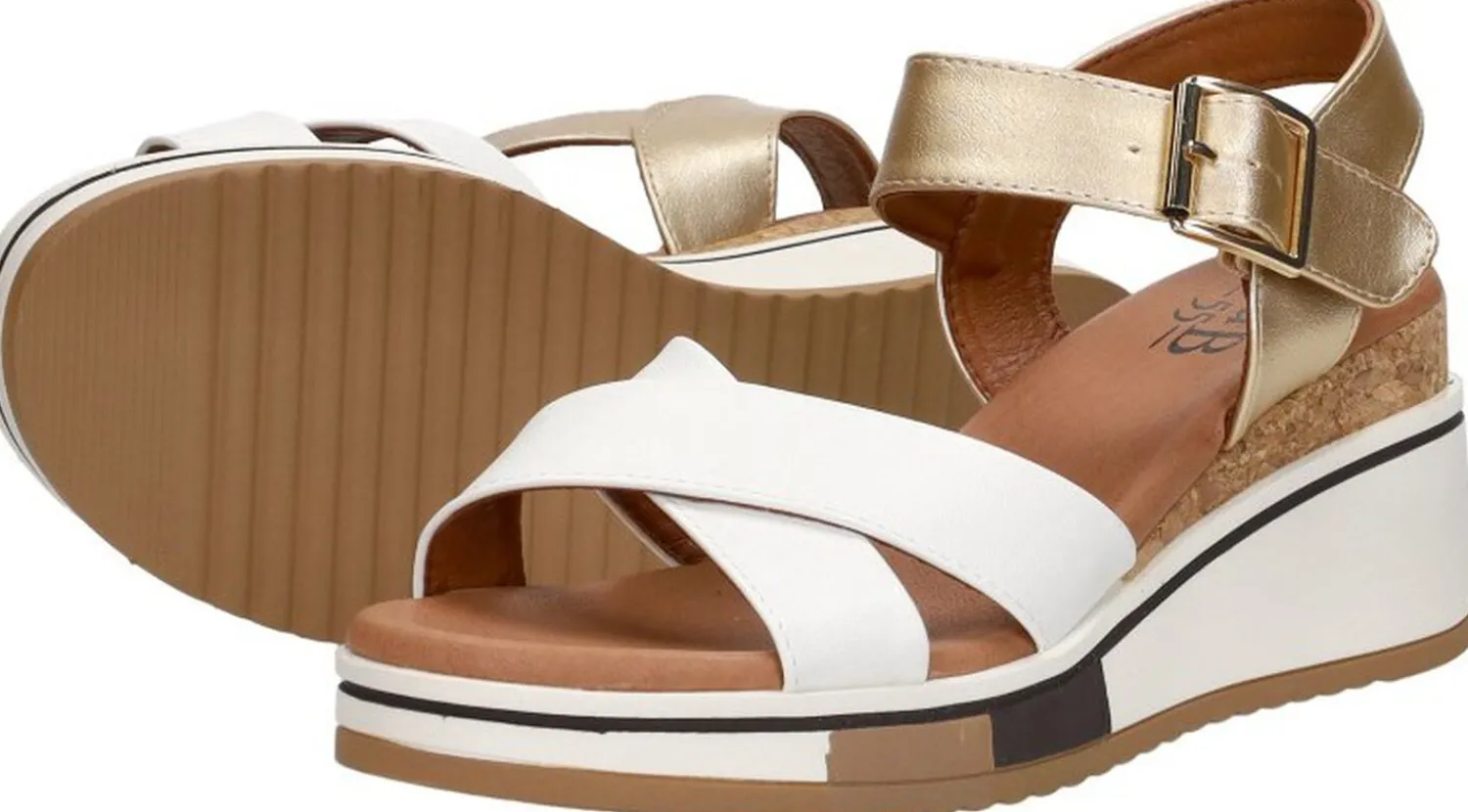 Sub55 Sandalen Hak Goudkleur Best
