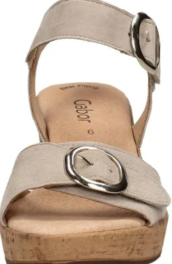 Gabor Sandalen Hak Beige New