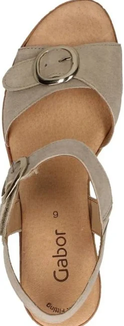 Gabor Sandalen Hak Beige New