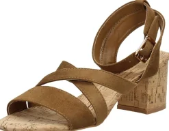 Sub55 Sandalen Hak Cognac Best