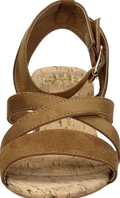 Sub55 Sandalen Hak Cognac Best
