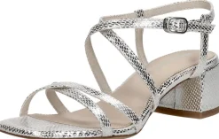 Tamaris Sandalen Hak Zilverkleur Outlet