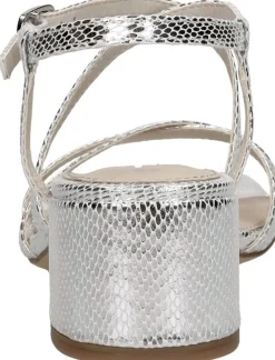 Tamaris Sandalen Hak Zilverkleur Outlet