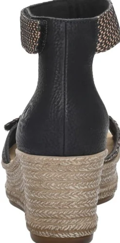 Rieker Sandalen Hak Zwart New