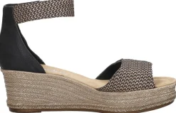 Rieker Sandalen Hak Zwart New