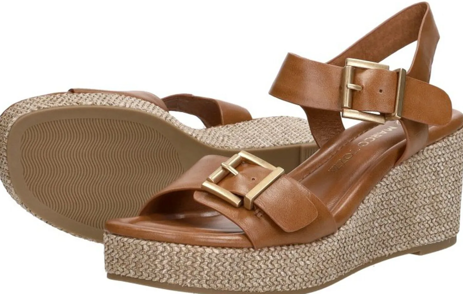 Marco Tozzi Sandalen Hak Cognac Hot