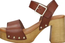 Red Rag Sandalen Hak Cognac Outlet