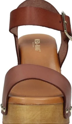Red Rag Sandalen Hak Cognac Outlet