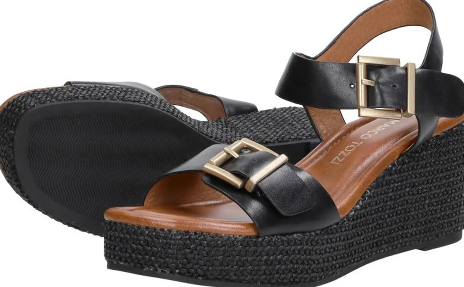 Marco Tozzi Sandalen Hak Zwart Discount