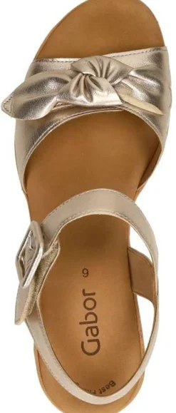 Gabor Sandalen Hak Goudkleur Sale