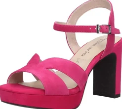 Tamaris Sandalen Hak Fuchsia Clearance