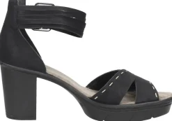 Rieker Sandalen Hak Zwart Best