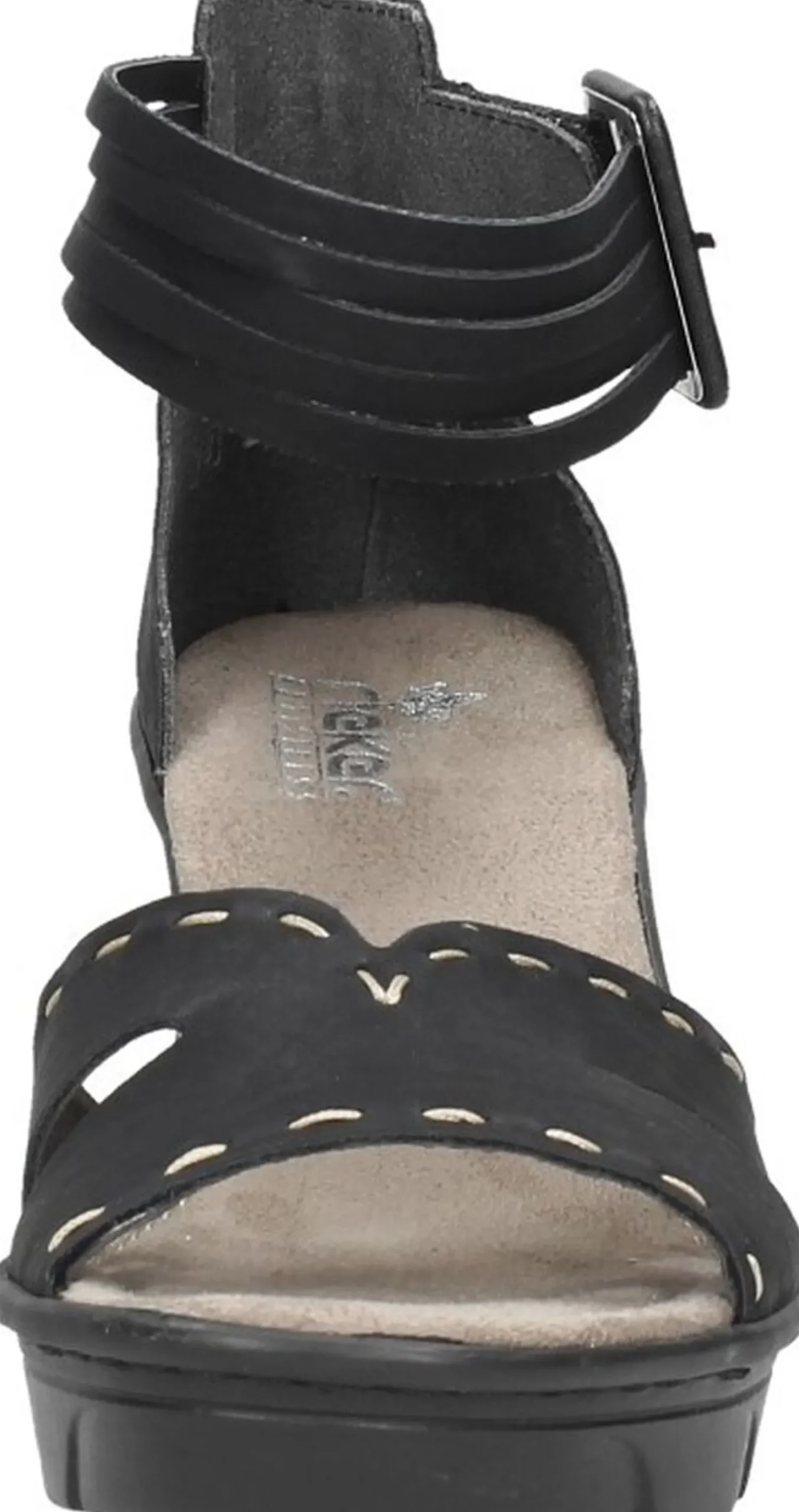 Rieker Sandalen Hak Zwart Best
