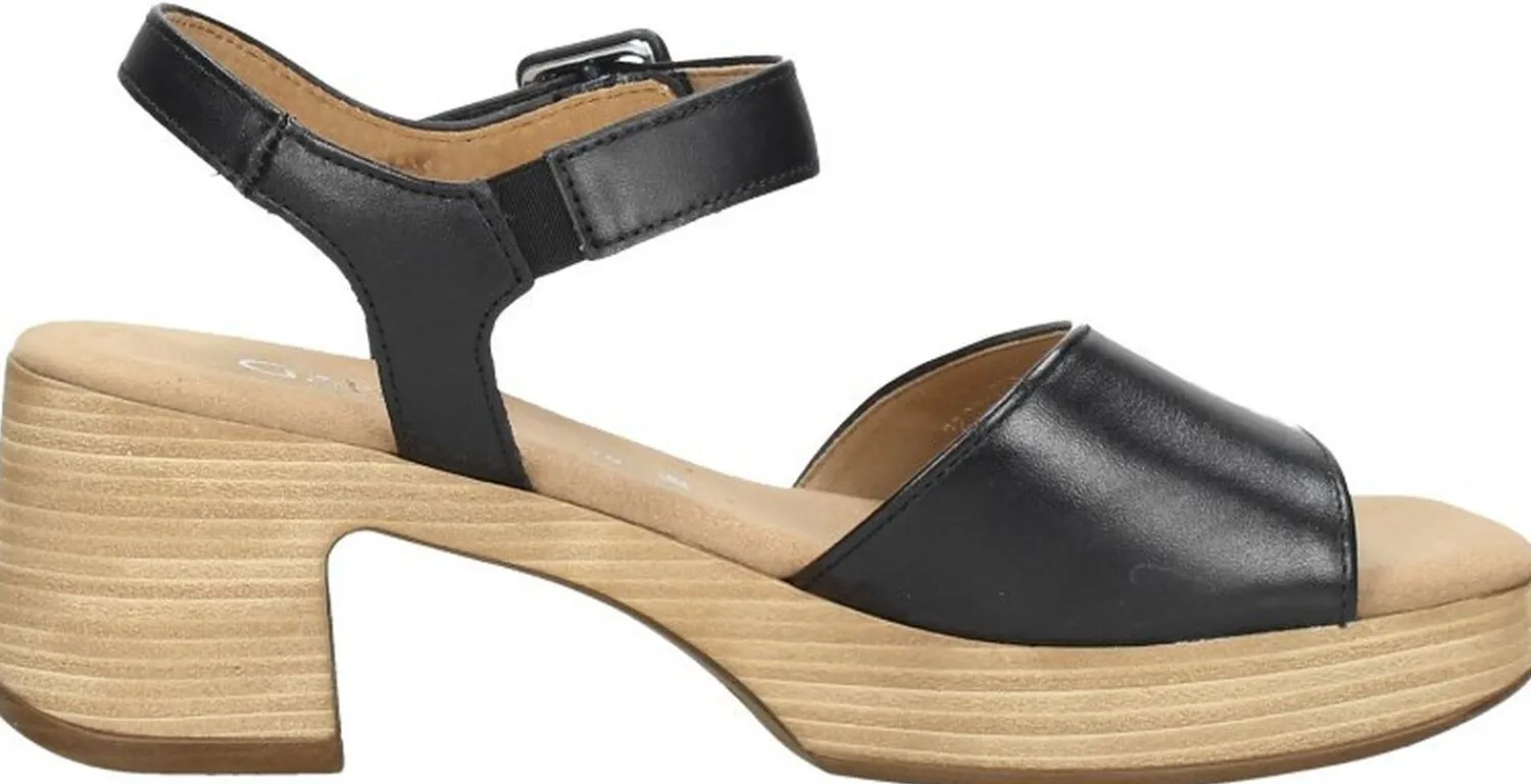 Gabor Sandalen Hak Zwart Fashion