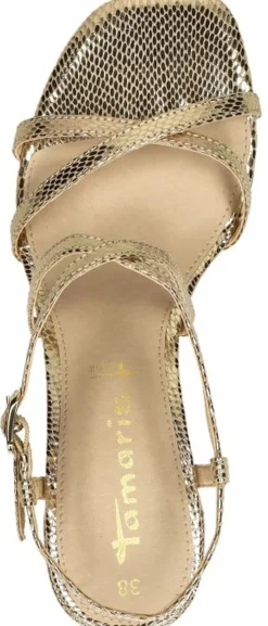 Tamaris Sandalen Hak Goudkleur Fashion