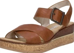Rieker Sandalen Hak Cognac New
