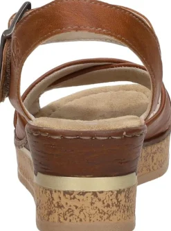 Rieker Sandalen Hak Cognac New