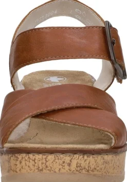 Rieker Sandalen Hak Cognac New