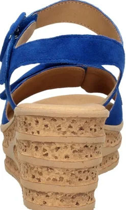 Gabor Sandalen Hak Kobalt blauw Fashion