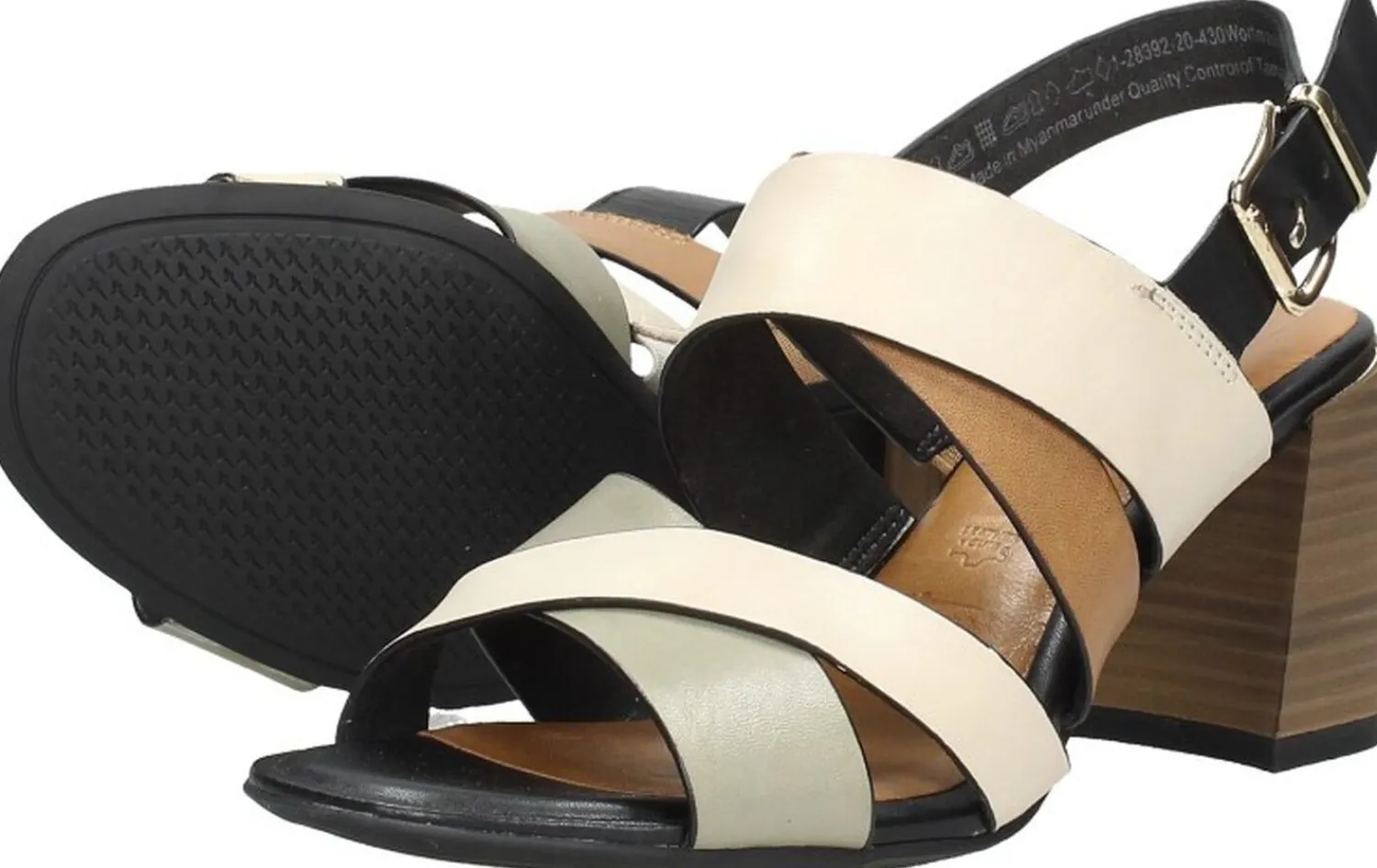 Tamaris Sandalen Hak Gebroken wit Outlet