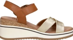 Sub55 Sandalen Hak Cognac Hot