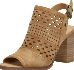 Mustang Sandalen Hak Cognac Discount
