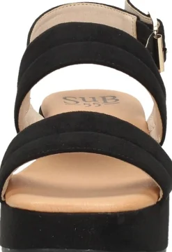 Sub55 Sandalen Hak Zwart Discount